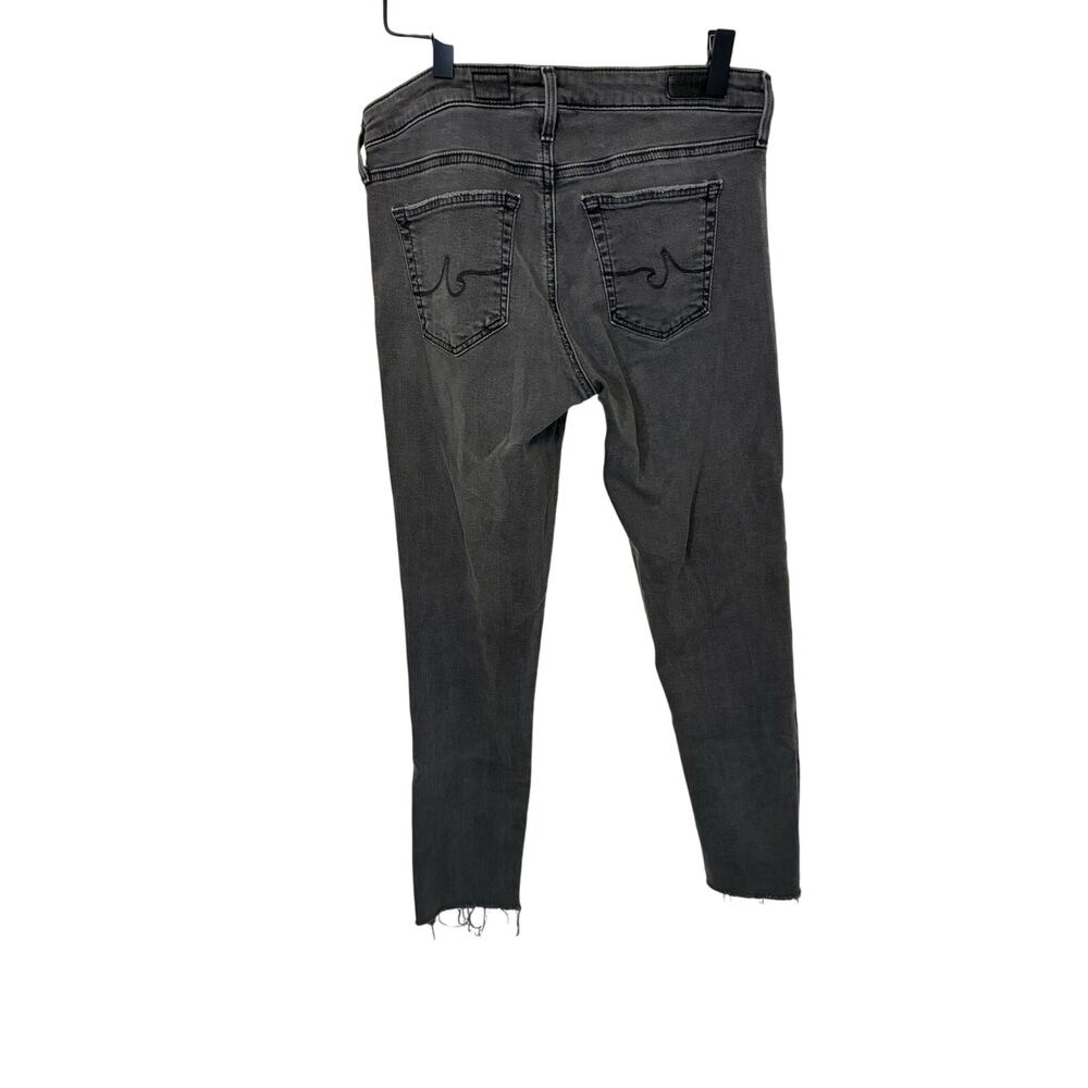 AG Adriano Goldschmied Stevie Capri Faded Black Cropped Skinny Jeans 28 Goth Emo - Picture 6 of 6